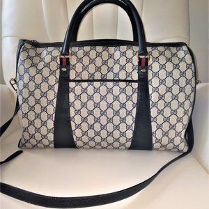 GUCCI TRAVEL BAG~LARGE 18 x 13 with CROSSBODY STRAP